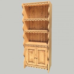 Bibliothèque Étagères 2 Portes