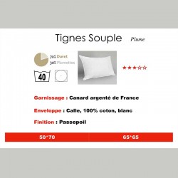 Oreiller Plume TIGNES ***