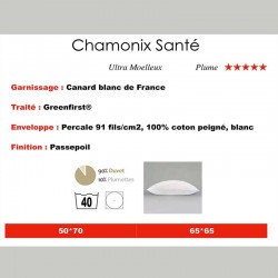 Oreiller Plume CHAMONIX *****
